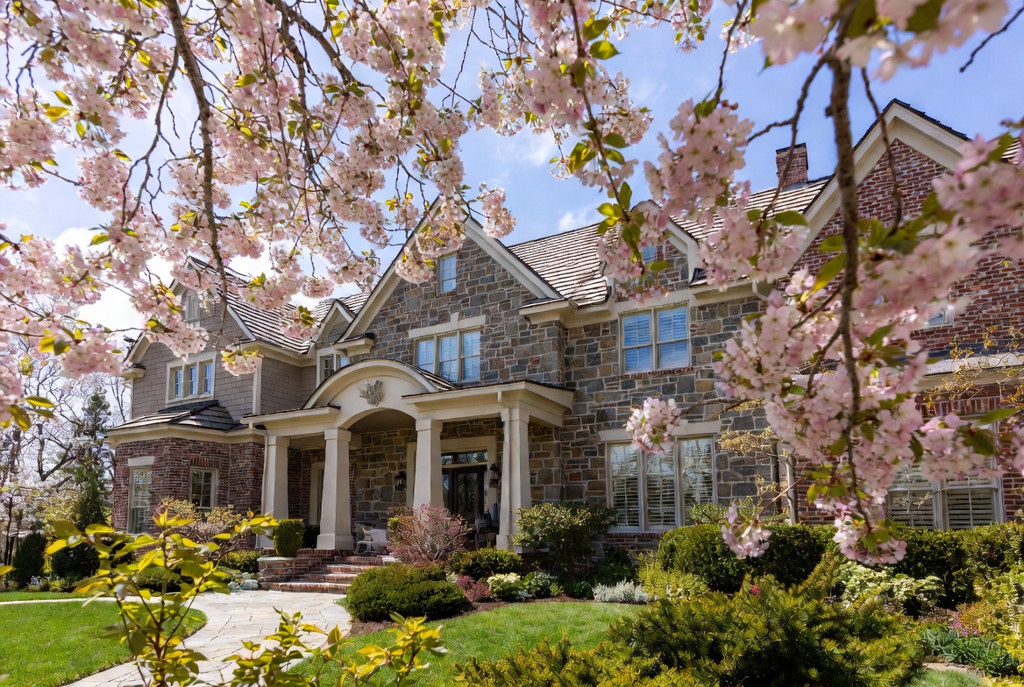 Premium stone and brick exterior on a residential home