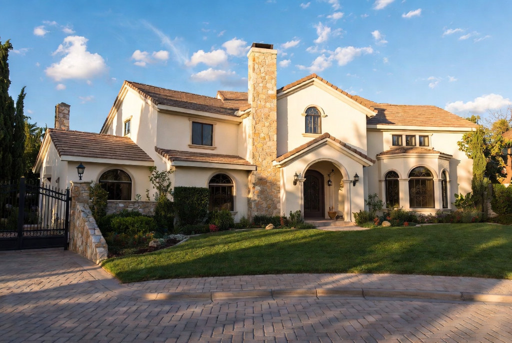 Premium stucco exterior on a residential home